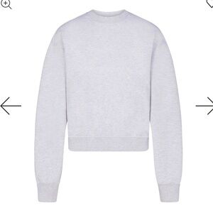 SKIMS Light Gray Sweatshirt